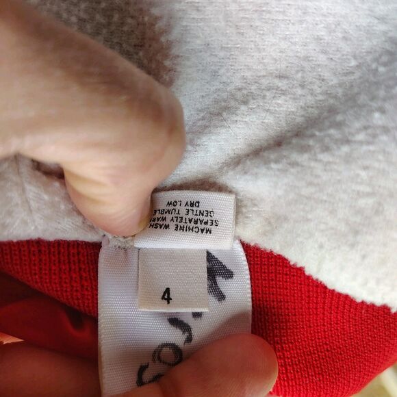 Vtg Disney EPCOT Center Mickey Kids Bomber Jacket Red Varsity Nylon 80s USA Sz 4 - Picture 12 of 12